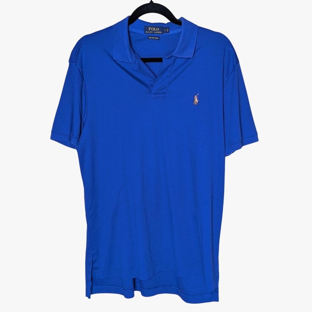 Polo‎ Ralph Lauren Pima Soft Touch Polo Shirt – Bright Royal Blue – Size L